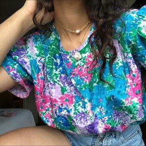 Vintage floral blouse